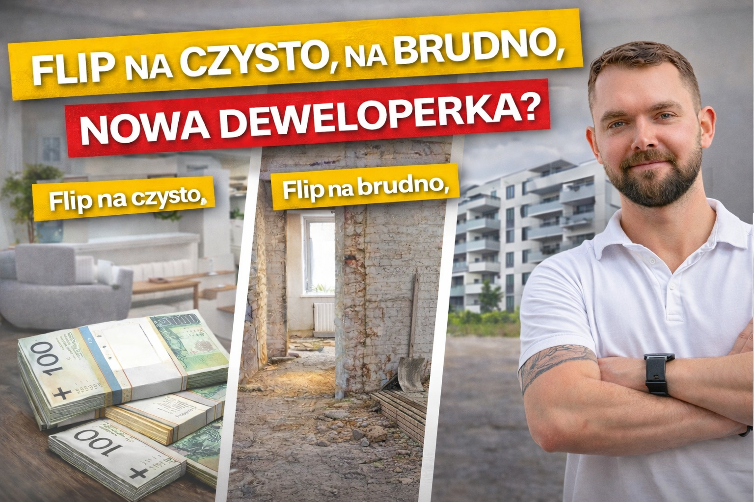 Flip na czysto, na brudno czy od dewelopera — co tak naprawdę się opłaca?